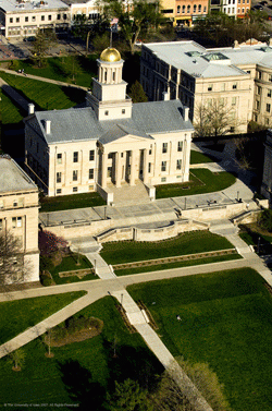 Aerial view of the old capital building